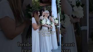 Bridesmaids Hilarious Reaction to Bride Kissing Her Husband [upl. by Myron]