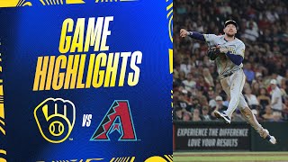 Brewers vs Dbacks Game Highlights 91424  MLB Highlights [upl. by Lessard]