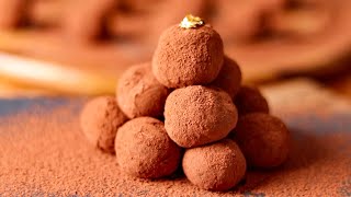 Chocolate Truffles  2 Ingredients Recipe Velvety Smooth amp So Chocolatey [upl. by Nagram]