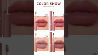 Berry lipsticks waterproof velvet matte lipstick long lasting nonstick Liquid cosmetics [upl. by Guss]