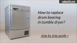 Squeaking noise from your tumble dryer How to replace drum bearing IndesitHotpointCredaProline [upl. by Ecirahs84]