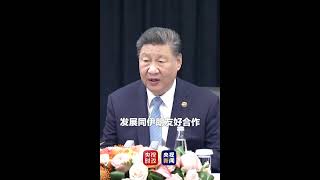 习近平会见伊朗总统佩泽希齐扬：无论国际和地区形势如何变化，中方都将毫不动摇发展同伊朗友好合作。（来源 央视新闻） [upl. by Taddeo]