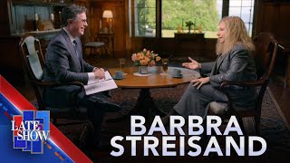 James Brolin Rose Petals and Cloning the Dog  Barbra Streisand Talks to Stephen Colbert Part … [upl. by Eiramnna]