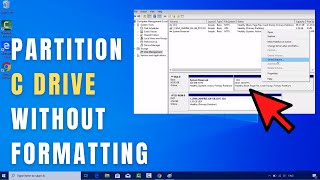 How to Partition C Drive on Windows 10 Without Formatting [upl. by Jacy688]