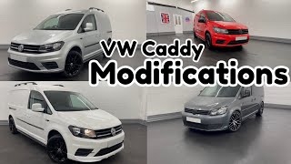 VW CADDY MODIFICATIONS A SELECTION OF UPGRADES AND MODS TO TOTALLY TRANSFORM YOUR CADDY VAN [upl. by Zehcnas]