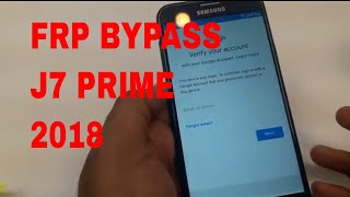 frp bypass J7 prime  google verification bypass j7 prime metro pcs  t mobile [upl. by Eitra]