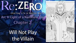 Re Zero Web Novel Audiobook  Arc 9 Chapter 2  quotWill Not Play the Villainquot [upl. by Erret]