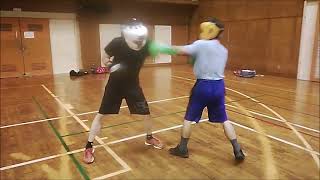 Mamoru Morishita 56 years old Yellow Head Guard vs students 15th Sep 2024 [upl. by Nahtaoj747]