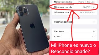 como saber si mi IPHONE es nuevo  reacondicionado  EVITA QUE TE ROBEN [upl. by Salocin]