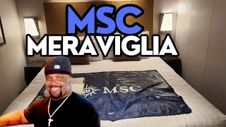 MSC MERAVIGLIA BEAUTIFUL AMAZING INSIDE STATEROOM TOUR [upl. by Danella]