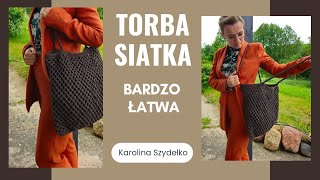 Torebka ze sznurka quotSiatkaquot Karolina Szydełko [upl. by Darooge]