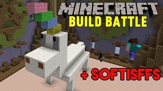 Minecraft med SoftisFFS  quotHÄSTARquot amp KRISTALLER  Build Battle Minigame på Svenska [upl. by Sheelah]