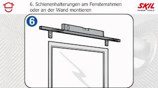 SchrittfürSchrittAnleitung Gardinenschiene aufhängen [upl. by Maibach878]