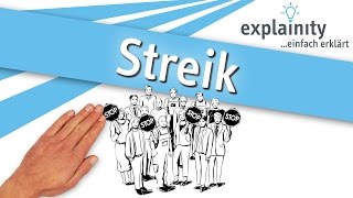 Streik einfach erklärt explainity® Erklärvideo [upl. by Zarah]