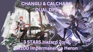 CHANGLI S0 amp CALCHARO S0 vs Lv100 Impermanence Heron  Wuthering Waves Tower of Adversity [upl. by Attiuqaj]