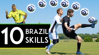 TOP 10 BRAZILIAN SKILL MOVES [upl. by Helbonnas422]