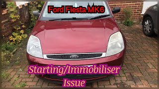 Ford fiesta MK6 starting immobiliser fix [upl. by Vander434]