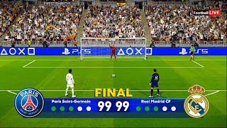 FINAL  PSG vs Real Madrid  Longest Penalty Shootout  Champions League 2024  Mbappe vs Vini  PES [upl. by Nunciata]