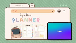 🪄การสร้าง hyperlink planner 📔🧸ด้วย canva💙✨ [upl. by Cilo82]