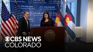 Colorado Secretary of State holds news conference about possible voter fraud [upl. by Aniweta584]