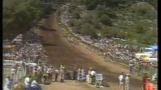 British 500cc Motocross GP Hawkstone Park 1984 Part 2 [upl. by Laflam]