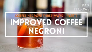 Coffee cocktail recipe IMPROVED COFFEE NEGRONI [upl. by Enailuj996]