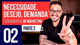 Necessidade Desejo e Demanda  Marketing Digital 02 [upl. by Aztinay]