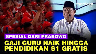 Prabowo Beri Kado Spesial ke Guru Gaji Naik hingga Biaya Pendidikan S1 Gratis [upl. by Ahsilac]