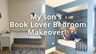 My son asked me to paint his room blue  Book Lover Bedroom  IKEA HEMNES Daybed Hack [upl. by Mitchael775]