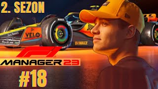 F1 Manager 23  2 Sezon Brezilya GP  McLaren 18 [upl. by Nike]