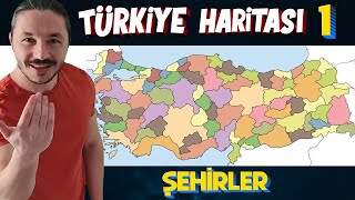 TÜRKİYENİN ŞEHİRLERİ OYUNU  Türkiye Harita Bilgisi Çalışması Kamp1 KPSSAYTTYT [upl. by Lucille]