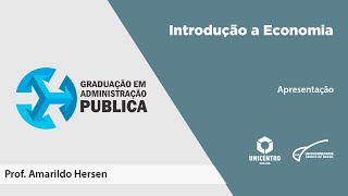 BAP Introdução a Economia  Apresentação [upl. by Cerell]