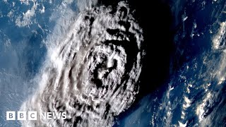 Volcanic eruption in Tonga reshaped Pacific seafloor  BBC News [upl. by Madigan]