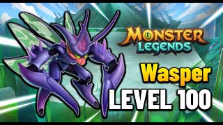 Wasper Level 100 Legendary Monster Legends [upl. by Eillom]