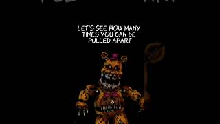 All Nightmare Fredbears Voice Lines From FNAF UCN subscribe shorts [upl. by Eittik]