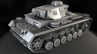 3ds Max Tutorial Modeling a HighResolution Tank in 3ds Max [upl. by Allevon]