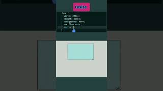 Learn css resize property shorts css resize property [upl. by Rramo]