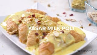 Rotimatic Recipes Kesar Milk Poli [upl. by Yelserp]