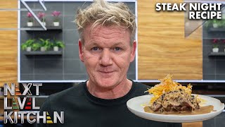 Gordon Ramsay Cooks Up a Simple Steak Dinner with Fries [upl. by Lezley]