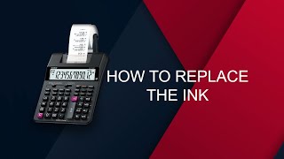 Printing Calculator  How To Replace The Ink [upl. by Jahncke]