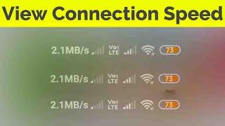 Xiaomi Redmi 9A How to Display Internet Speed on Status Bar  StepbyStep Guide [upl. by Evatsug]