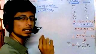 3 Biostatistics lecture  Central tendency for ungrouped frequency data [upl. by Ongineb723]