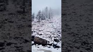 Mahodand lake kalam valley frish snowfall oct 11 2024travel swatkpkpakistan kalamvalley [upl. by Windham]