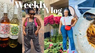 VLOG Fourways Farmers Market UKKO Flowers Breakfast New restaurant Koni Wine amp More [upl. by Wolpert]