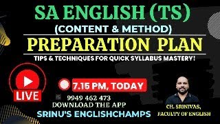 SA English Telangana Preparation Plan [upl. by Yaluz994]