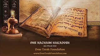 Ohr Hachaim Hakadosh Parshat ShelachThose That Do Mitzvas Are Saved From Harm [upl. by Kelci323]