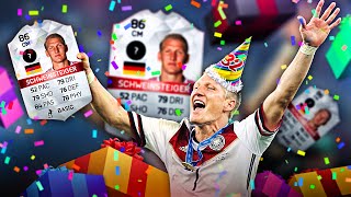 SPECIAL HAPPY BIRTHDAY EDITION SCHWEINSTEIGER THE ULTIMATE GERMAN LEGEND TEAM FIFA 16 ULTIMATE TEAM [upl. by Namielus]