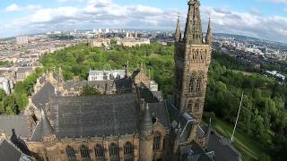 University of Glasgow from the Air [upl. by Ailatan741]