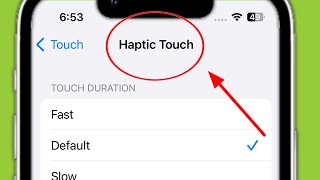 iPhone  Haptic Touch Setting  Fast amp Slow [upl. by Ginnie800]