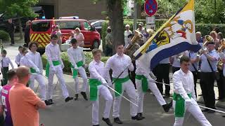 Brauchtum amp Tradition NRW  528 Schützenfest Bedburg Königshoven 2024 I Paradevorbeimarsch [upl. by Downe313]